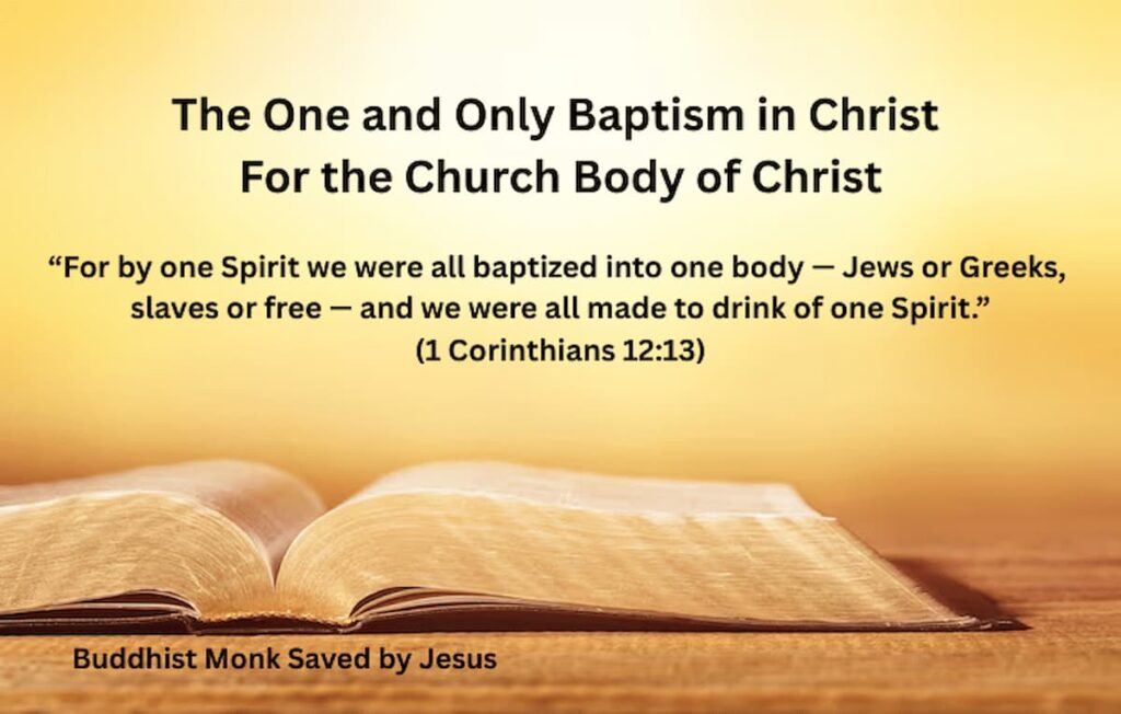 one baptism in christ
